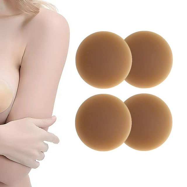 2024 Newest Added Lift UltraThin Sticky Pasties Nipple Covers Silicone Strapless Adhesive Bras
