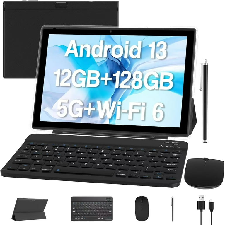 2024 Newest Android 13 Tablet 10 Inch, 12GB RAM 128GB ROM/1TB Expandable Tablet PC, 2 in 1 Tablets with Keyboard, Quad-Core 2.0GHz CPU HD Screen, 2024 Newest Android 13 Tablet 10 Inch, 12GB RAM 128GB ROM/1TB Expandable Tablet PC, 2 in 1 Tablets with Keyboard, Quad-Core 2.0GHz CPU HD Screen,