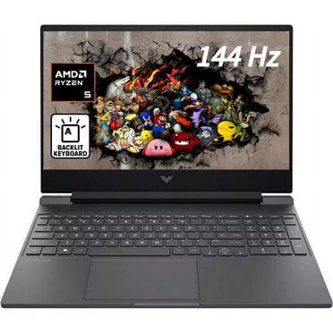 2024 Newest HP Victus 15.6" FHD Gaming Laptop,AMD Ryzen 5-7535HS,16GB DDR5 Memory,AMD Radeon RX 6550M ,512GB SSD ,Backlit KB, Mica Silver