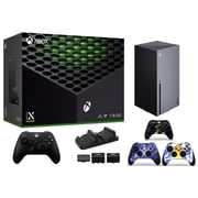 2024 Newest Microsoft Xbox Series X 1TB SSD Console + 1 Wireless Controller, 16GB GDDR6 RAM, 8X Cores Zen 2 CPU Gaming, 4K UHD Blu-Ray, 8K HDR, WiFi + Controller Charging Dock + 3pcs Controller Skins