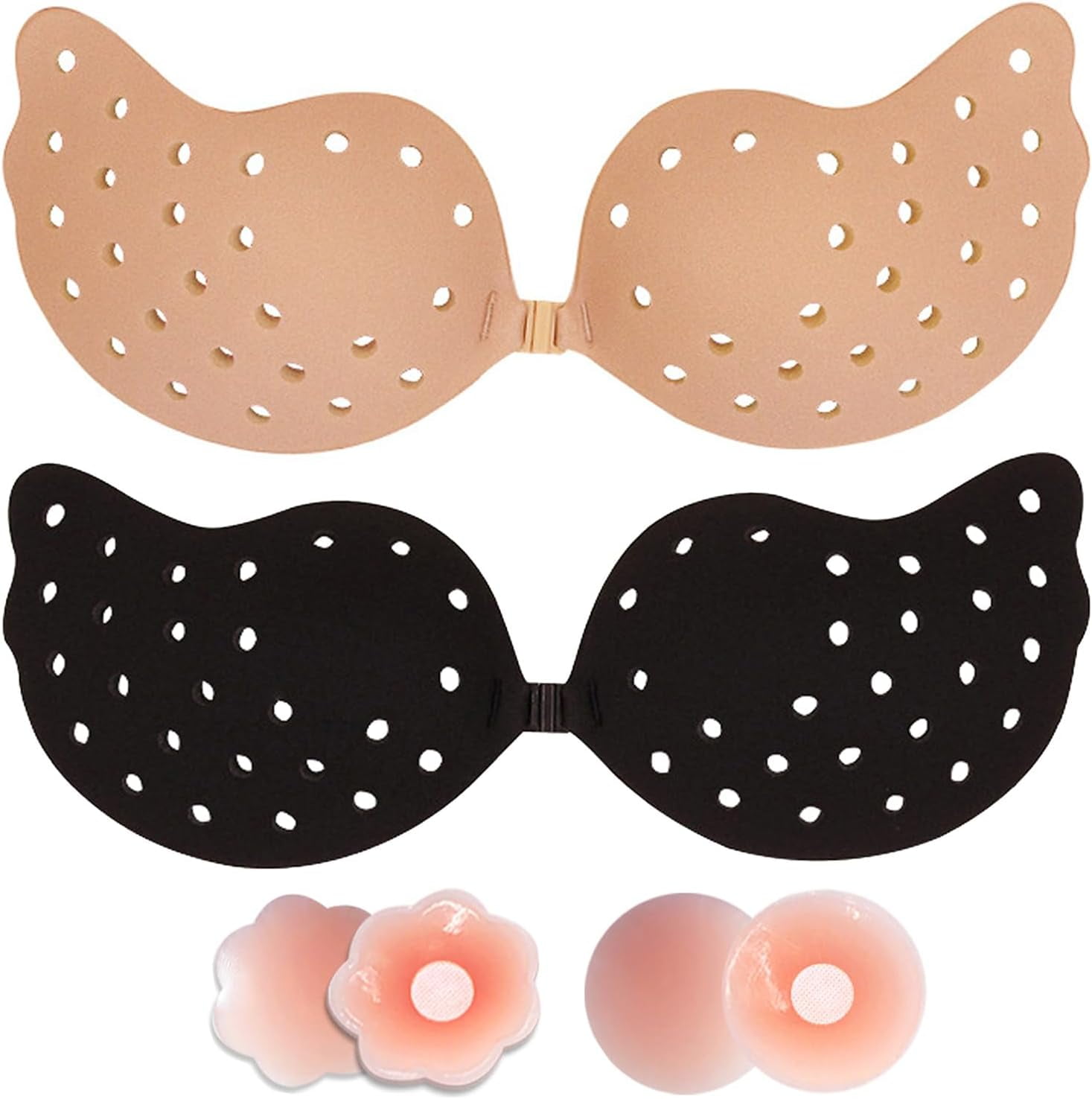 2024 Newest Super Sticky Push Up Adhesive Bra Invisible Backless Strapless Breast Lift Bra