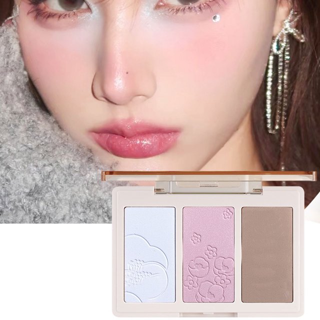 2024 Newest Three Color Highlighter To Create 3D Contouring Powder