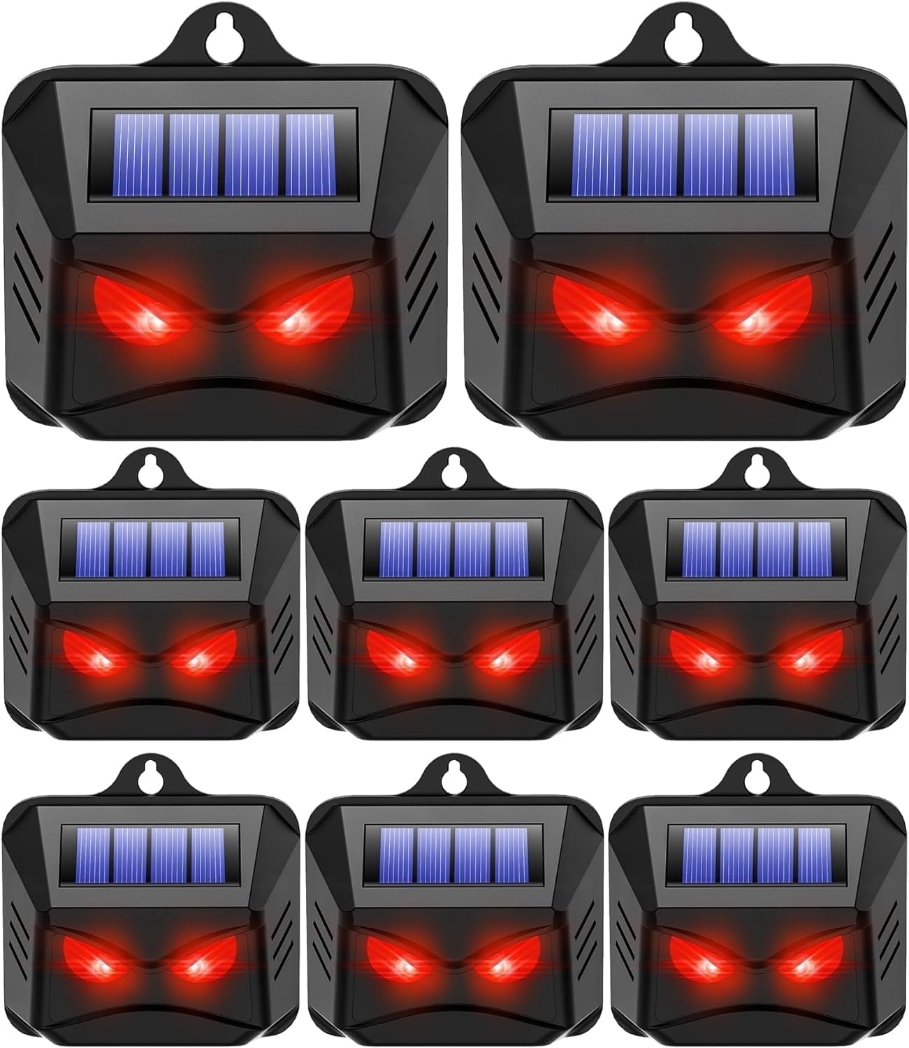 JahyShow Solar Nocturnal Animal Repeller，8 Pack Effective Repellent Device Powerful Outdoor Coyote Deterrent Predator Lights for Coyote Deer Fox Raccoon Skunk for Yard Garden