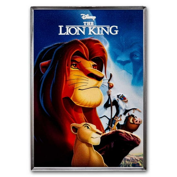 2024 Niue 5 oz Ag $10 Disney Movie Posters: Lion King