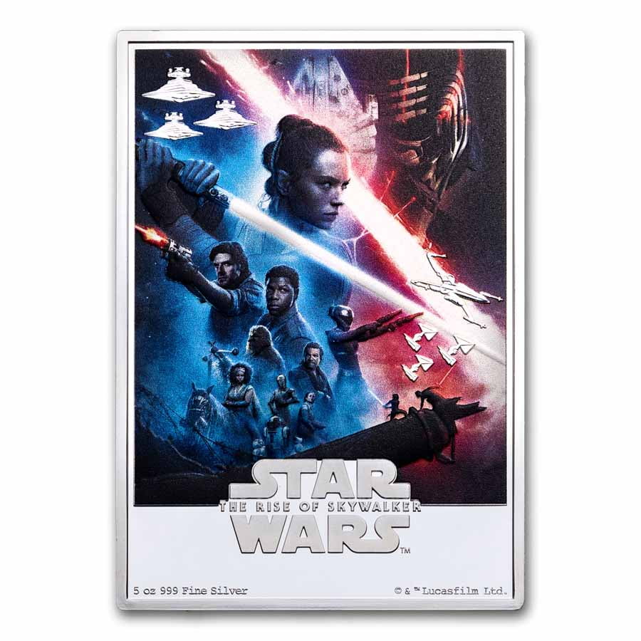 2024 Niue 5 oz Silver Star Wars The Rise of Skywalker Film Poster