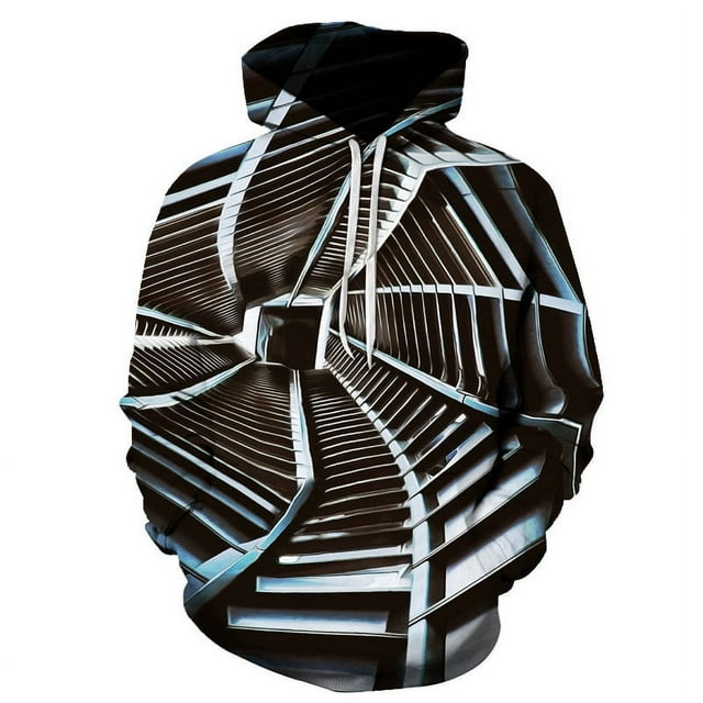 2024 No Rule New Colorful Flame Hoodie 3d Fluorescence Sweatshirt Men