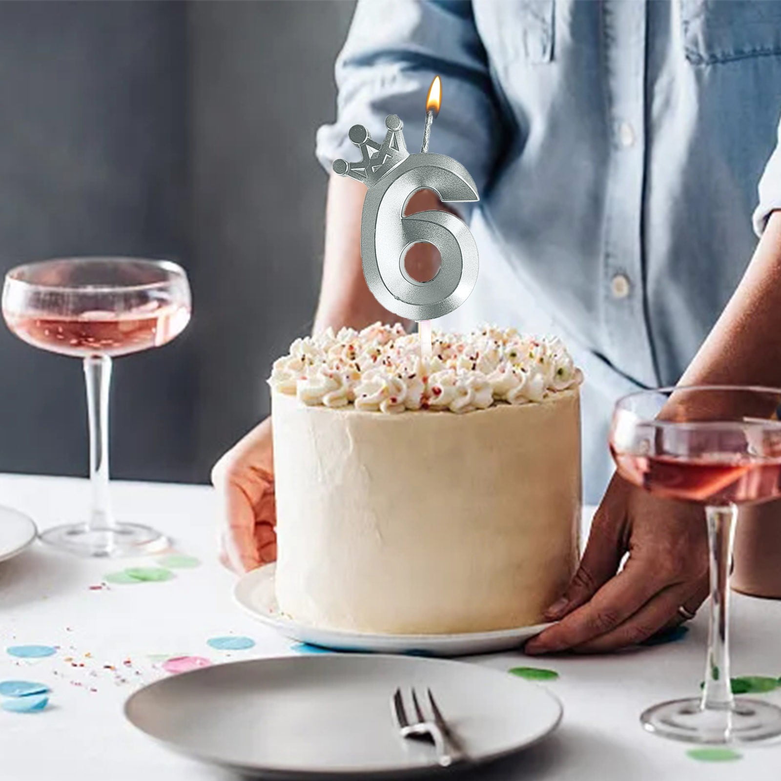 2024 Number Birthday Candle 3D Designed Happy Birthday Candles