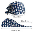 2024 OEYXS Women Adjustable Christmas Print Hat Leisure Yashmak Stand
