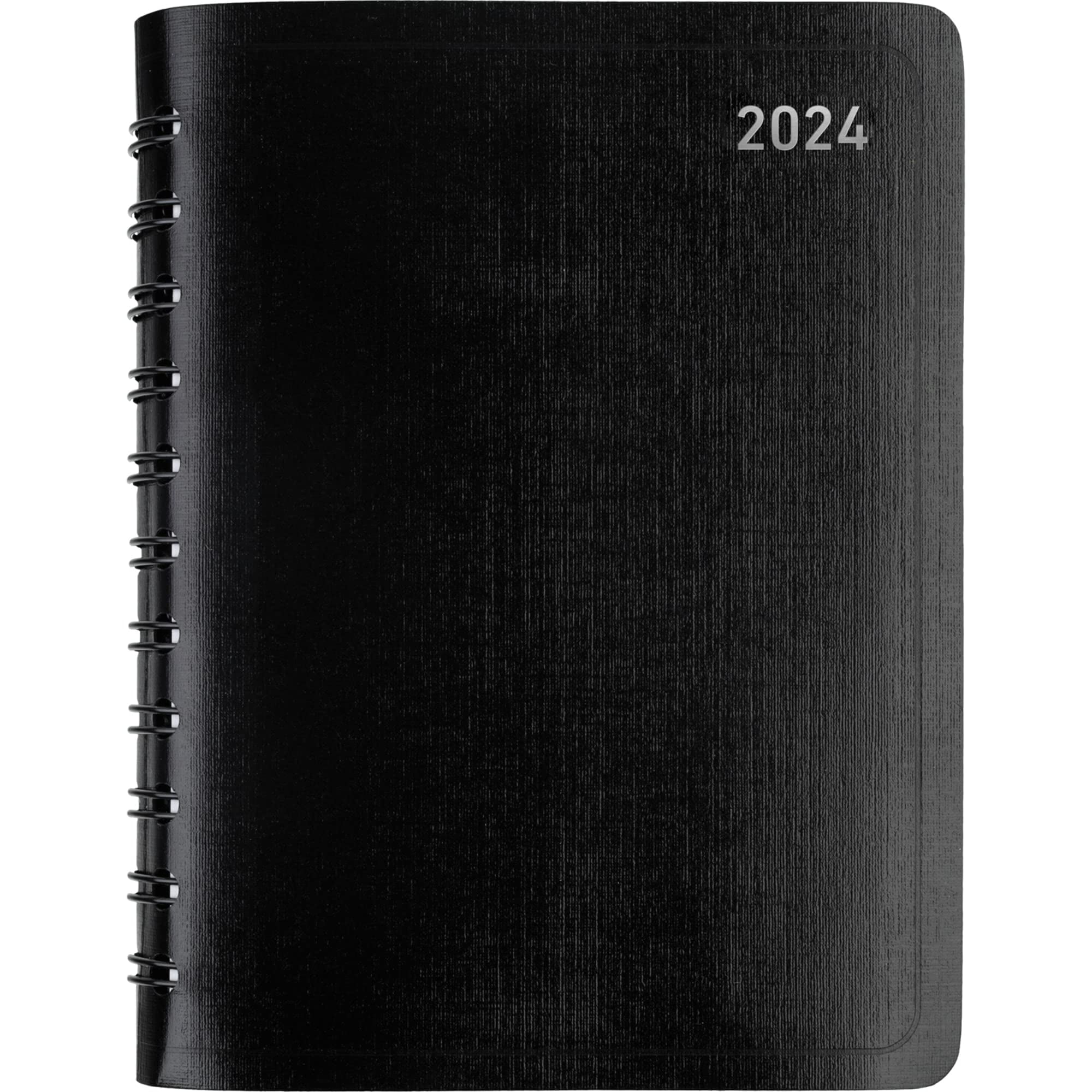 2024 Office Depot® Brand Daily Planner, 4" x 6", Black, January To