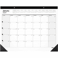 2025 Office Depot® Brand Monthly Desk Pad Calendar, 213/4" x 17