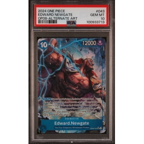 Graded One Piece Edward Newgate 2024 Op08 Two Legends Alternate Art #043 PSA 10 Trading Card