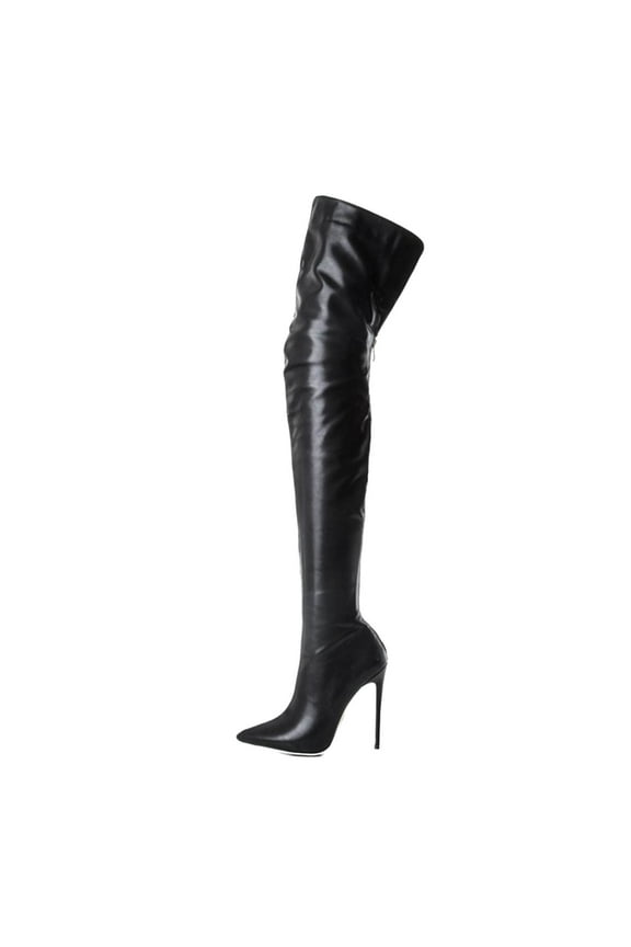 2024 Over The Knee Boot for Women Thigh High Boots Brown Boots Over the Knee Boots Wide Calf Tall Boot Black 9