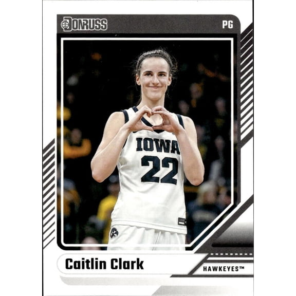 2024 PANINI CAITLIN CLARK NIL COLLEGE COLLECTION DONRUSS #11 CAITLIN CLARK IOWA HAWKEYES
