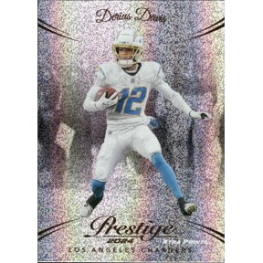 2024 PANINI PRESTIGE XTRA POINTS GALAXY #167 DERIUS DAVIS LOS ANGELES CHARGERS OFFICIAL TRADING CARD OF THE NFL