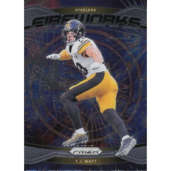 2024 PANINI PRIZM FIREWORKS #15 T.J. WATT PITTSBURGH STEELERS