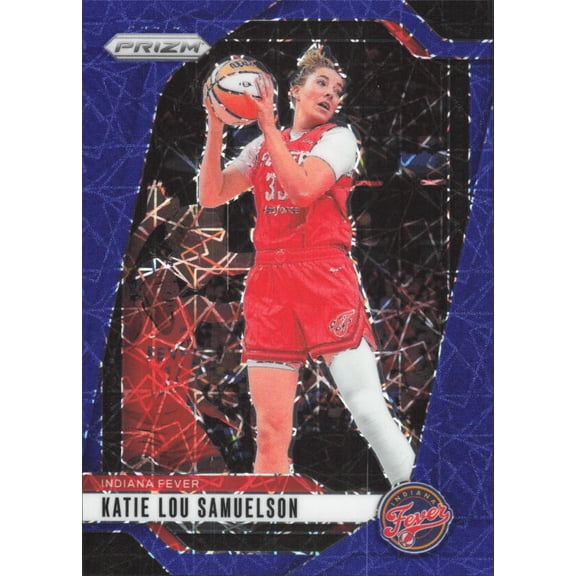 2024 PANINI WNBA PRIZM PRIZMS BLUE VELOCITY #128 KATIE LOU SAMUELSON INDIANA FEVER