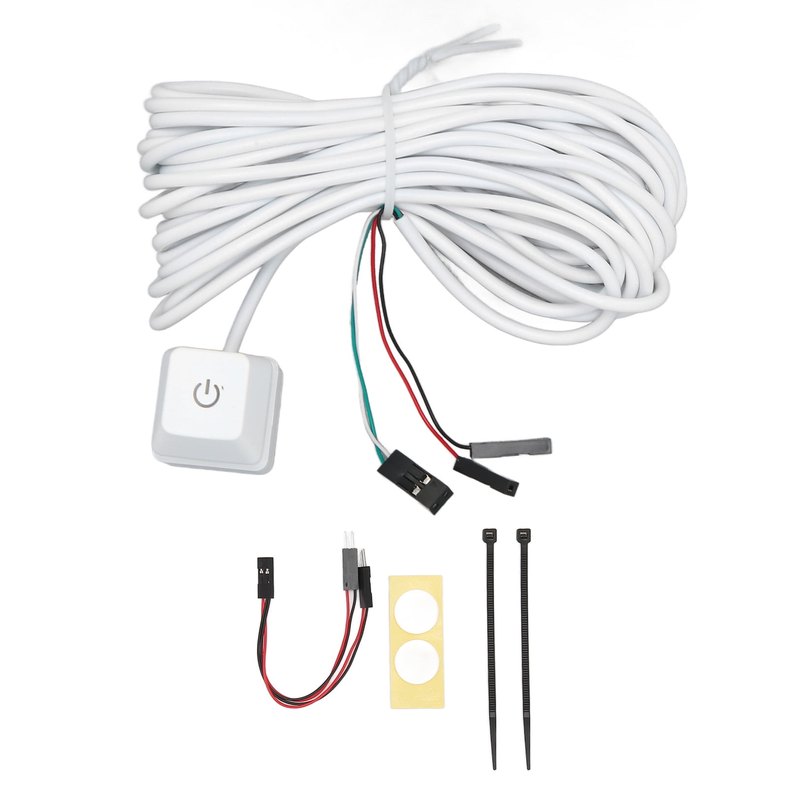 2024 PC Power Switch White Mechanical Key Blue Switch Backlit Plug and