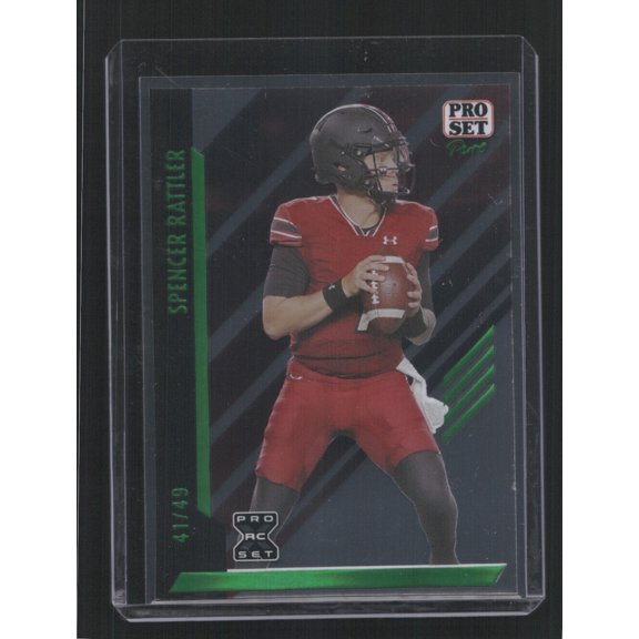 2024 PRO Set Pure Spencer Rattler #145 41/49 Rookie SN Leaf New Orleans Saints Football Card NEW ORLEANS SAINTS NFL Football Trading Card