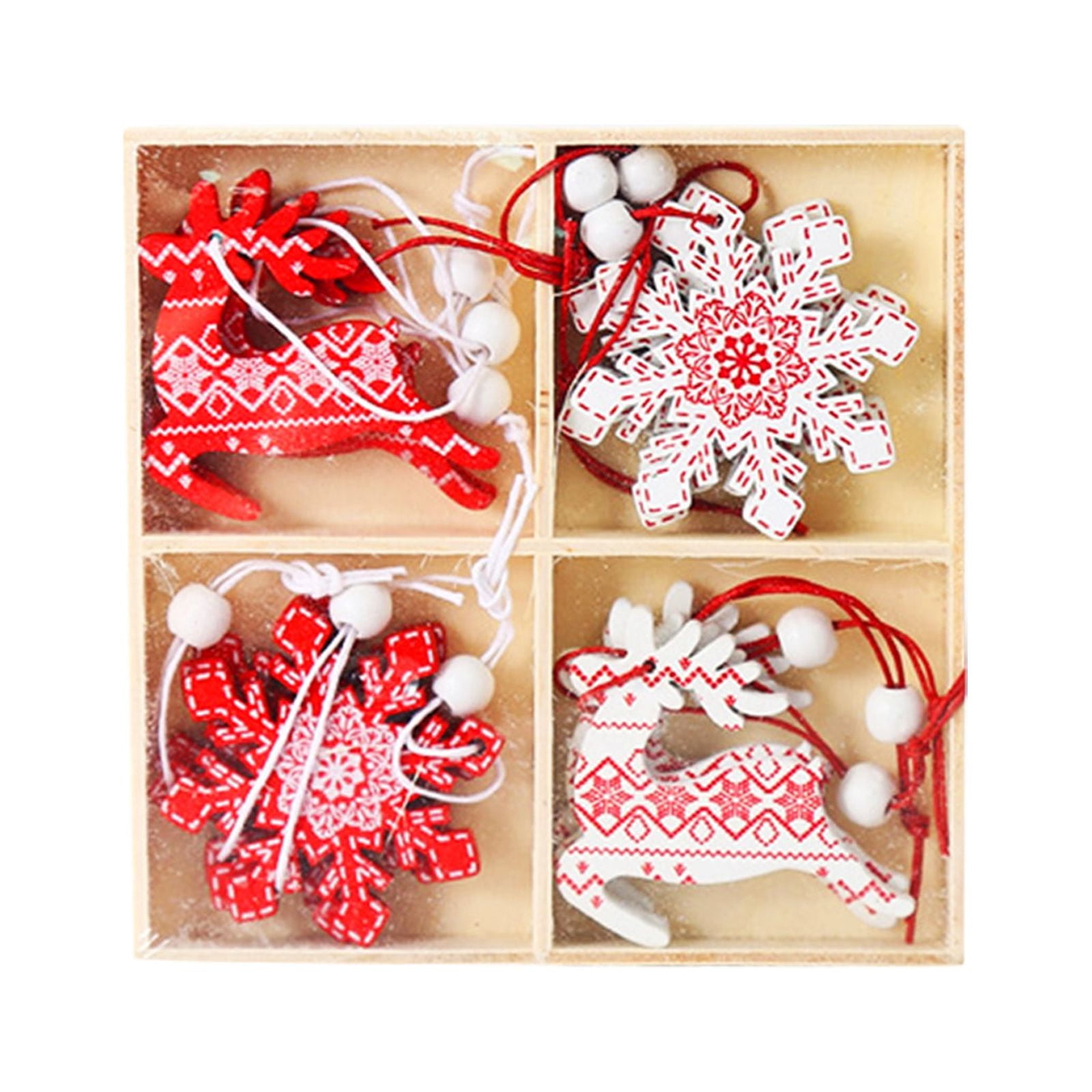 2024 Painted Wooden Combination Set Angel Christmas Tree Decoration