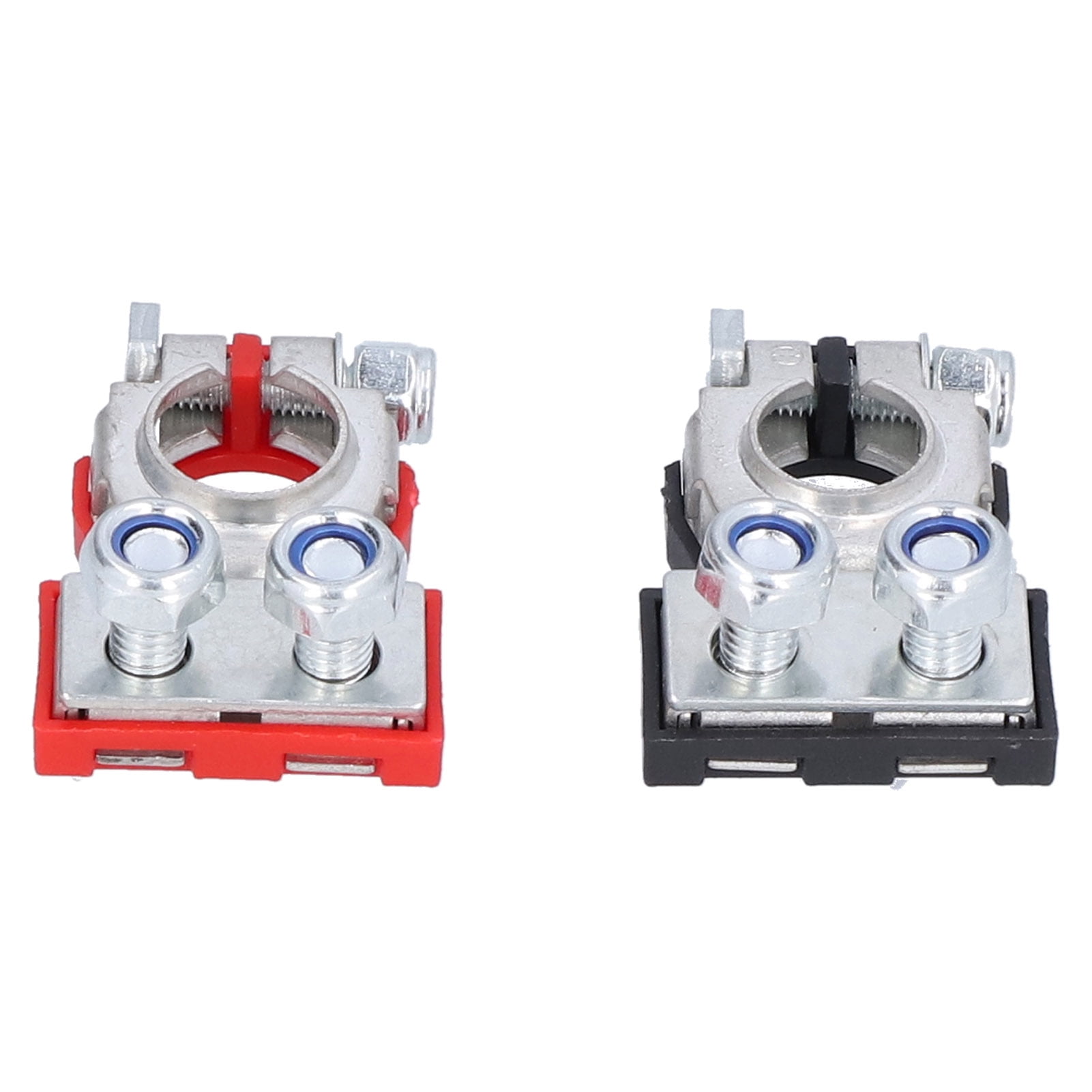 2024 Pair of Battery Terminal Clamps Pure Copper Positive Negative Pole ...