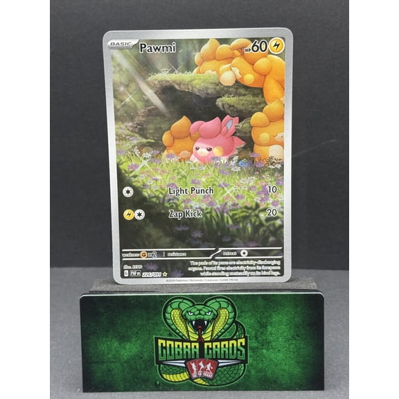 2024 Paldean Fates Pawmi Holo Secret Rare #226/91