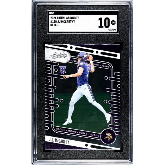 2024 Panini Absolute #110 Jj Mccarthy Retail SGC 10