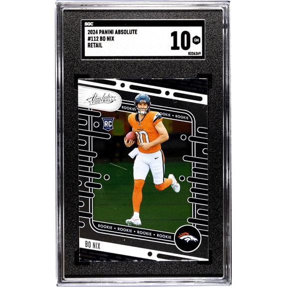 2024 Panini Absolute #112 Bo Nix Retail SGC 10