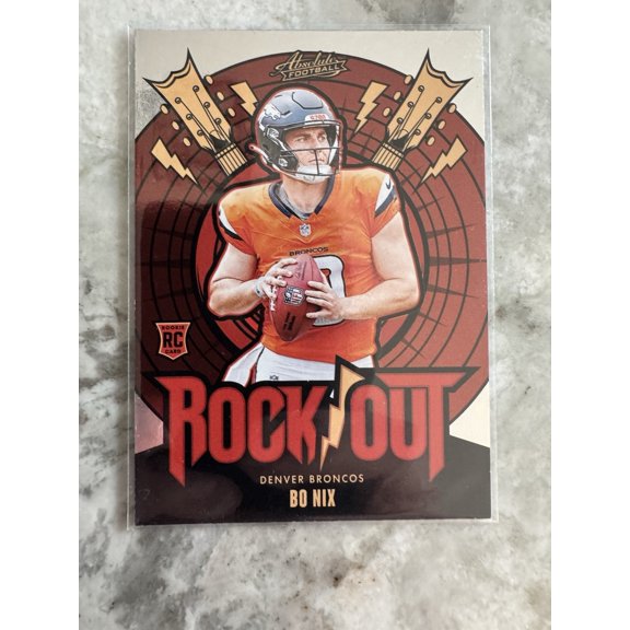 2024 Panini Absolute Football Bo Nix RO-BNX Parallel Rookie Chase Insert Exclusive