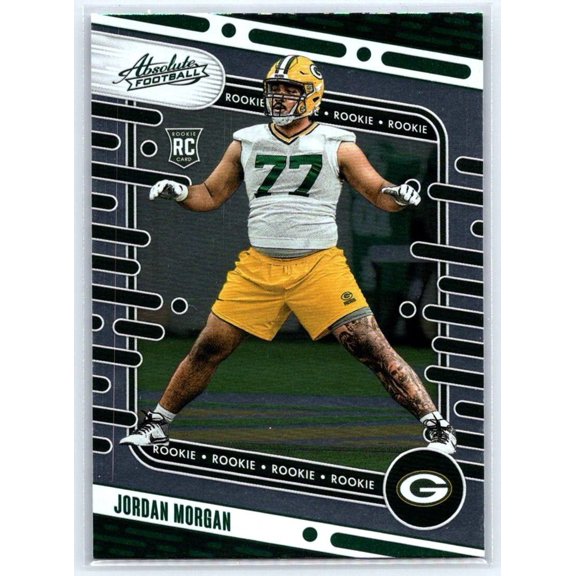 2024 Panini Absolute Jordan Morgan #125 Green Green Bay Packers Football Card