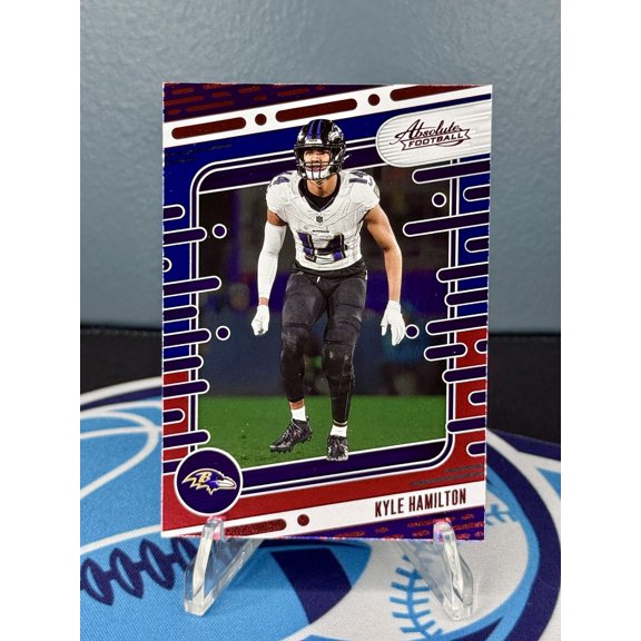 2024 Panini Absolute Kyle Hamilton #10 Red and Blue
