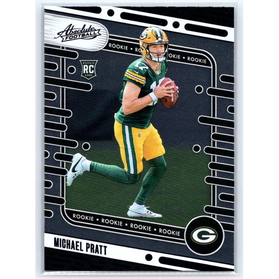 2024 Panini Absolute Michael Pratt Green Bay Packers #200 Black Trading Card