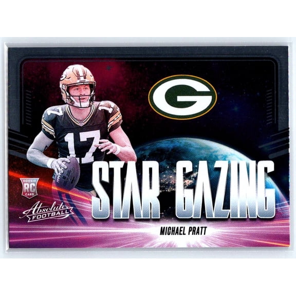 2024 Panini Absolute Michael Pratt Green Bay Packers Star Gazing SG-MPT Football Card