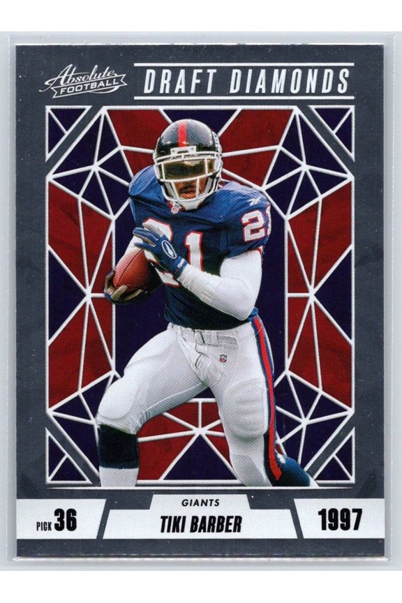 2024 Panini Absolute Tiki Barber #DD-TBR Draft Diamonds