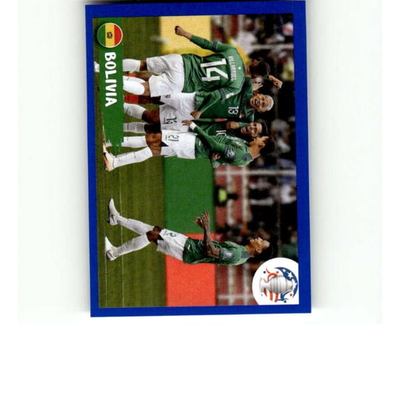 2024 Panini CONMEBOL Copa America Blue #BOL2 Team Bolivia Official Mini Thin Sticker Futbol Soccer Trading Card
