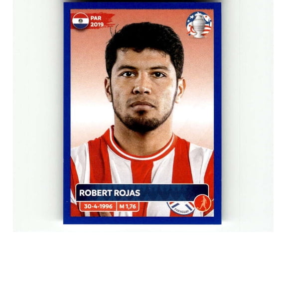 2024 Panini CONMEBOL Copa America Blue #PAR8 Robert Rojas Paraguay Official Mini Thin Sticker Futbol Soccer Trading Card