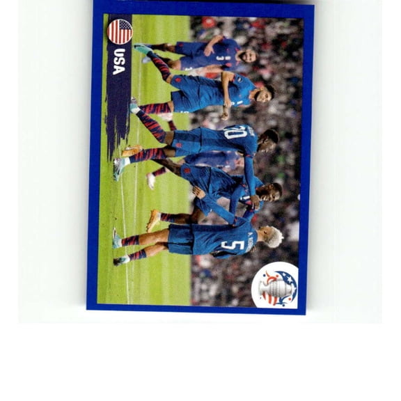 2024 Panini CONMEBOL Copa America Blue #USA2 Team USA Official Mini Thin Sticker Futbol Soccer Trading Card