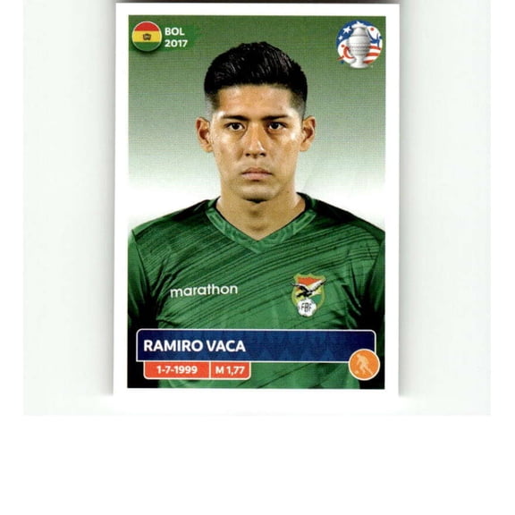 2024 Panini CONMEBOL Copa America Sticker #BOL15 Ramiro Vaca Bolivia Official Mini Thin Sticker Futbol Soccer Trading Card
