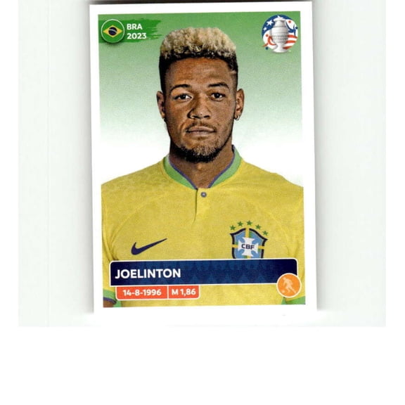 2024 Panini CONMEBOL Copa America Sticker #BRA14 Joelinton Brazil Official Mini Thin Sticker Futbol Soccer Trading Card