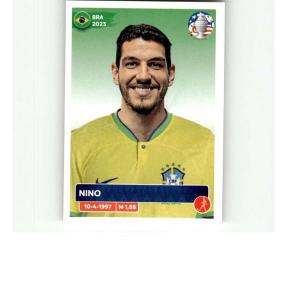 2024 Panini CONMEBOL Copa America Sticker #BRA8 Nino Brazil Official Mini Thin Sticker Futbol Soccer Trading Card