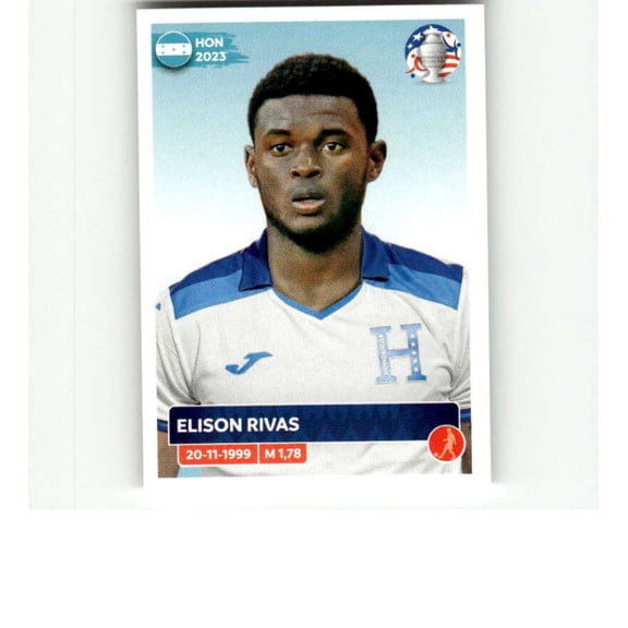2024 Panini CONMEBOL Copa America Sticker #HON8 Elison Rivas Honduras Official Mini Thin Sticker Futbol Soccer Trading Card