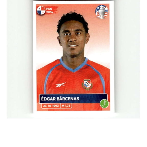 2024 Panini CONMEBOL Copa America Sticker #PAN19 Yoel Barcenas Panama Official Mini Thin Sticker Futbol Soccer Trading Card