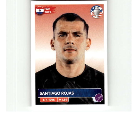 2024 Panini CONMEBOL Copa America Sticker #PAR4 Santiago Rojas Paraguay Official Mini Thin Sticker Futbol Soccer Trading Card