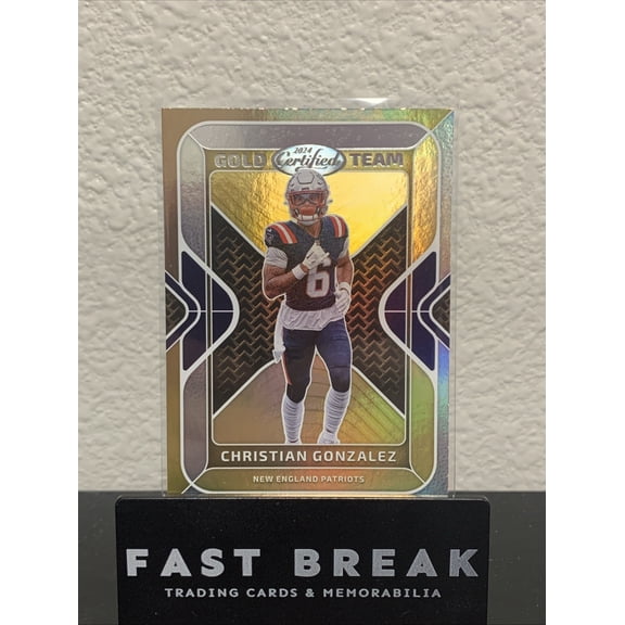 2024 Panini Certified Gold Team Christian Gonzalez #GT-CGZ Near Mint Football Card