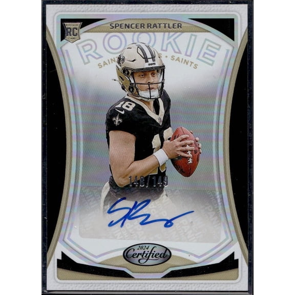 2024 Panini Certified RS-SRR Spencer Rattler Rookie /149 Saints Auto