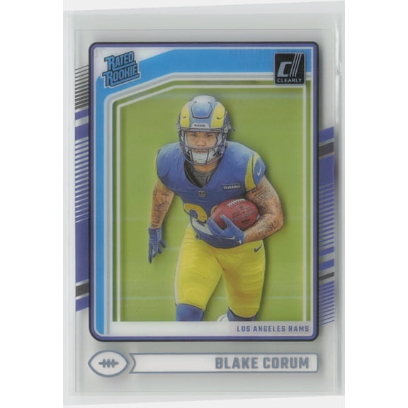 2024 Panini Clearly Donruss Football Rated Rookie Blake Corum #76