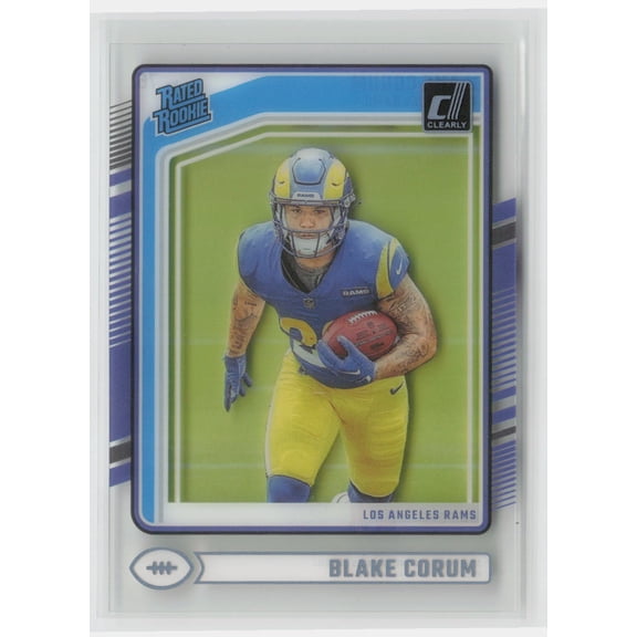 2024 Panini Clearly Donruss Football Rated Rookie Blake Corum #76