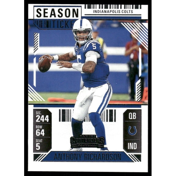 2024 Panini Contenders Football Anthony Richardson #42 Indianapolis Colts Football Card