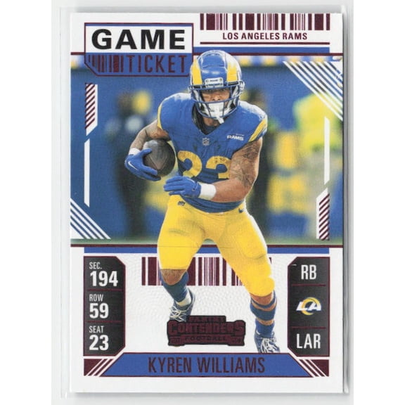 2024 Panini Contenders Kyren Williams #60 Game Ticket Red