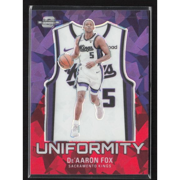 2024 Panini Contenders Optic Prizm Uniformity De'Aaron Fox #5 /175