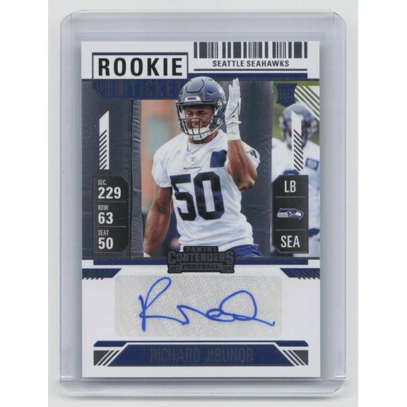 2024 Panini Contenders Rookie Ticket Richard Jibunor #255 Auto Rookie
